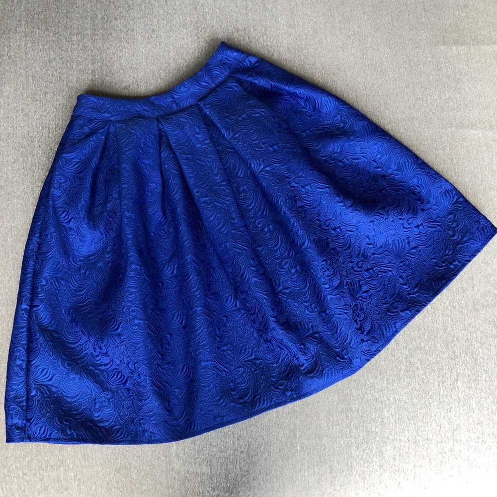 Royal blue skirt
